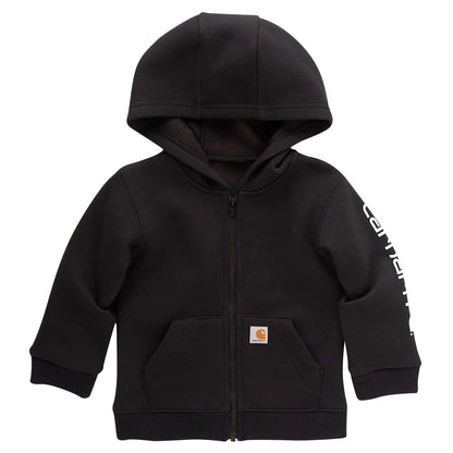 Boys' Long Sleeve Full-Zip Logo Sweatshirt (Baby/Toddler)