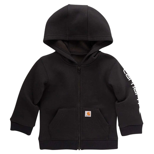Boys' Long Sleeve Full-Zip Logo Sweatshirt (Baby/Toddler)