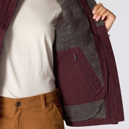 Women's Washed Duck Mock Neck Vest