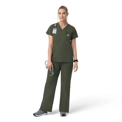 Rugged Flex FLD Women's Ripstop Bootcut Cargo Scrub Pant