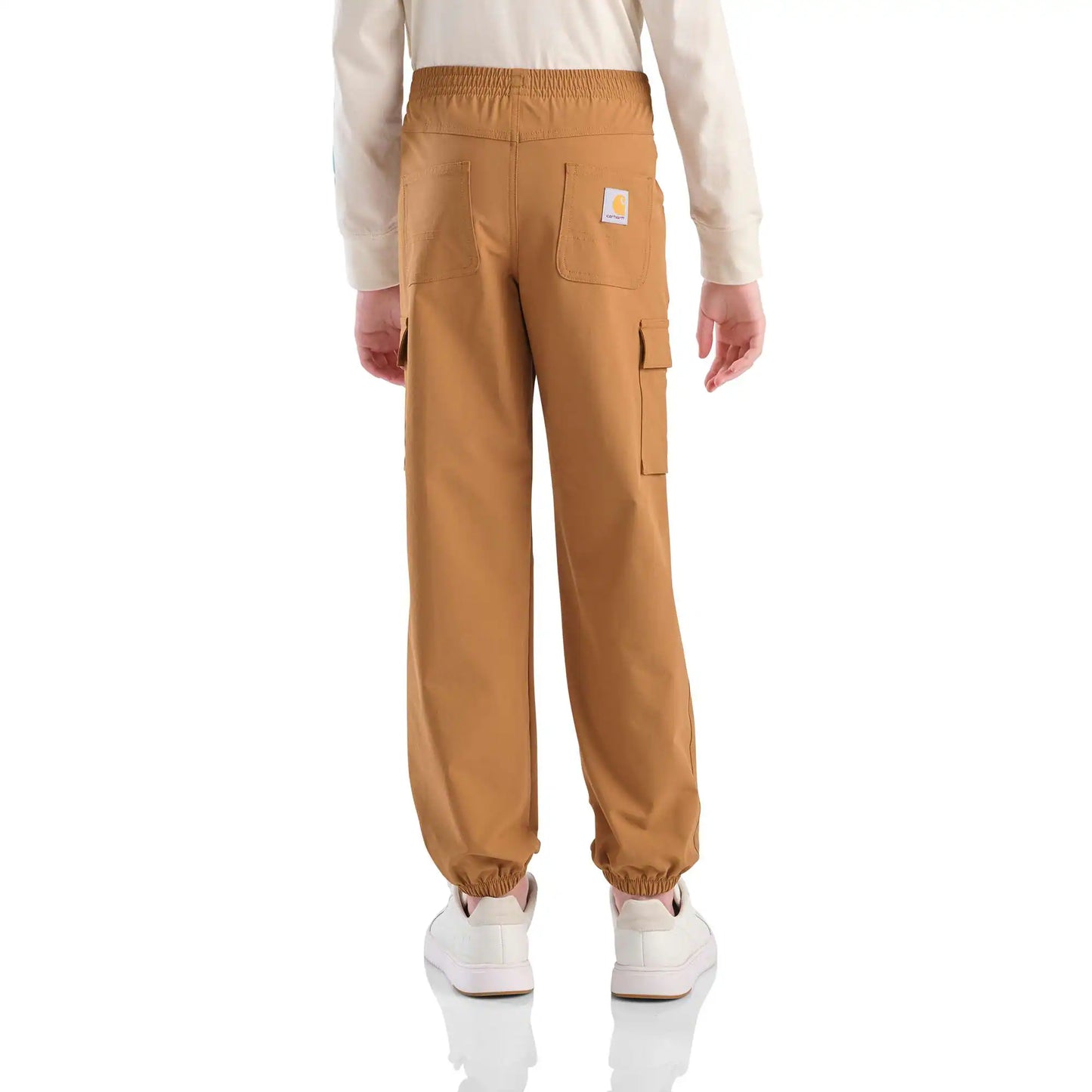 Girls' Elastic Waistband Stretch Woven Cargo Pant (Child/Youth)