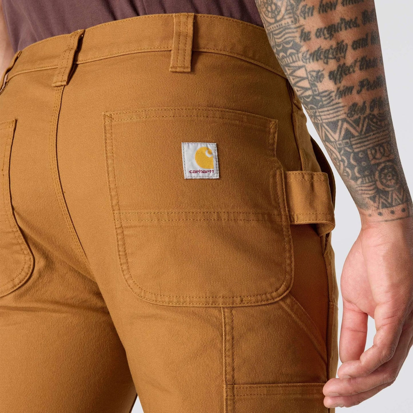 Slim Tapered Rugged Flex™ Duck Double-Front Dungaree