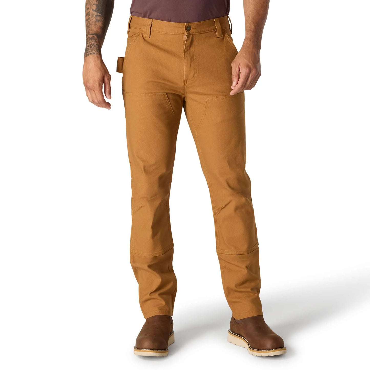 Slim Tapered Rugged Flex™ Duck Double-Front Dungaree
