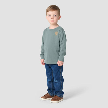 Boys' Long Sleeve Utility Vehicle Pocket T-Shirt (Toddler/Child/Youth)