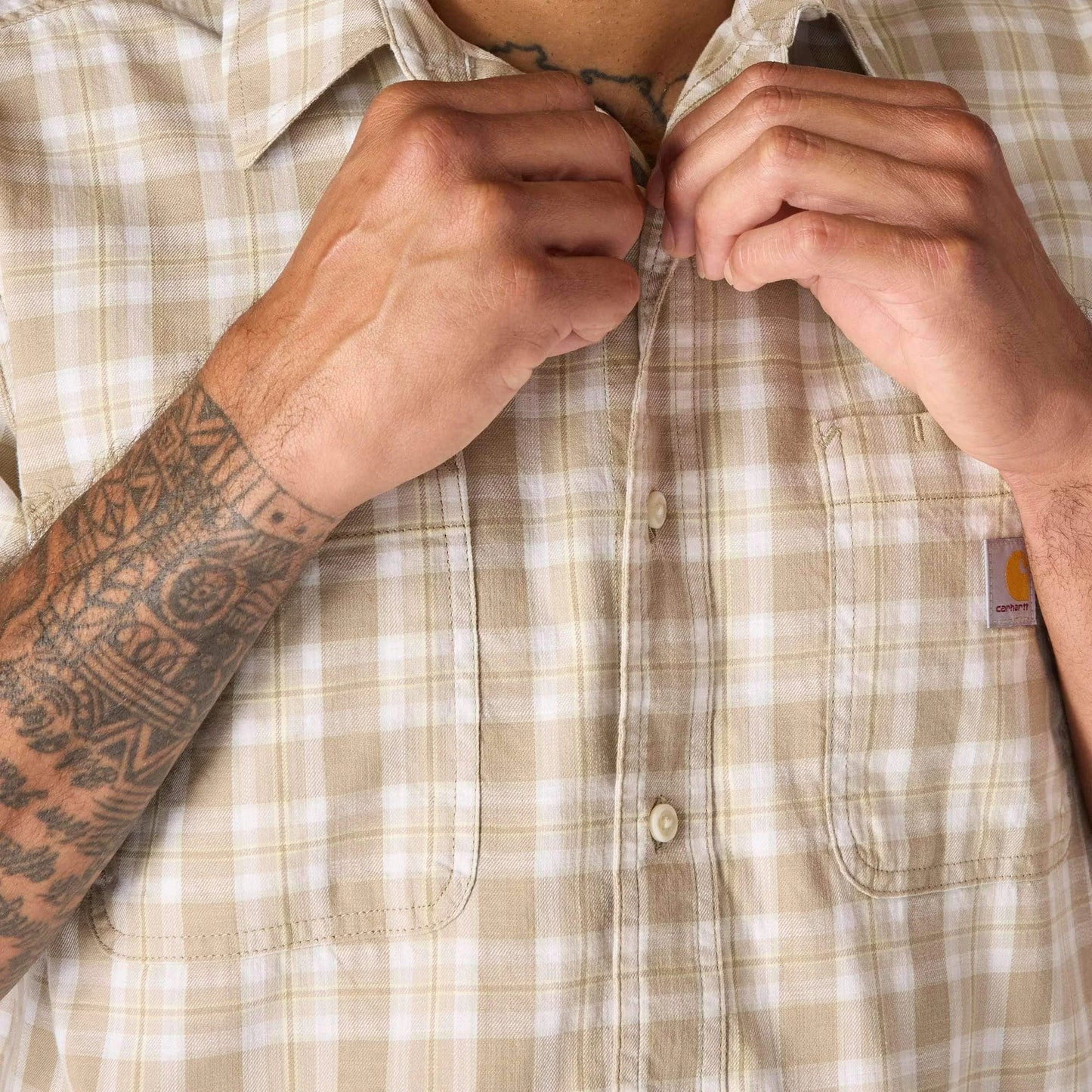 Bozeman Relaxed SS Plaid Shirt