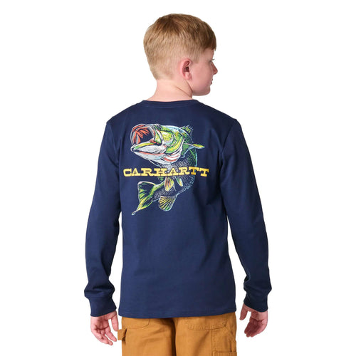 Boys' Long Sleeve Fish T-Shirt (Toddler/Child/Youth)