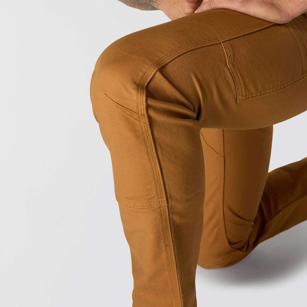 Slim Tapered Rugged Flex™ Duck Double-Front Dungaree
