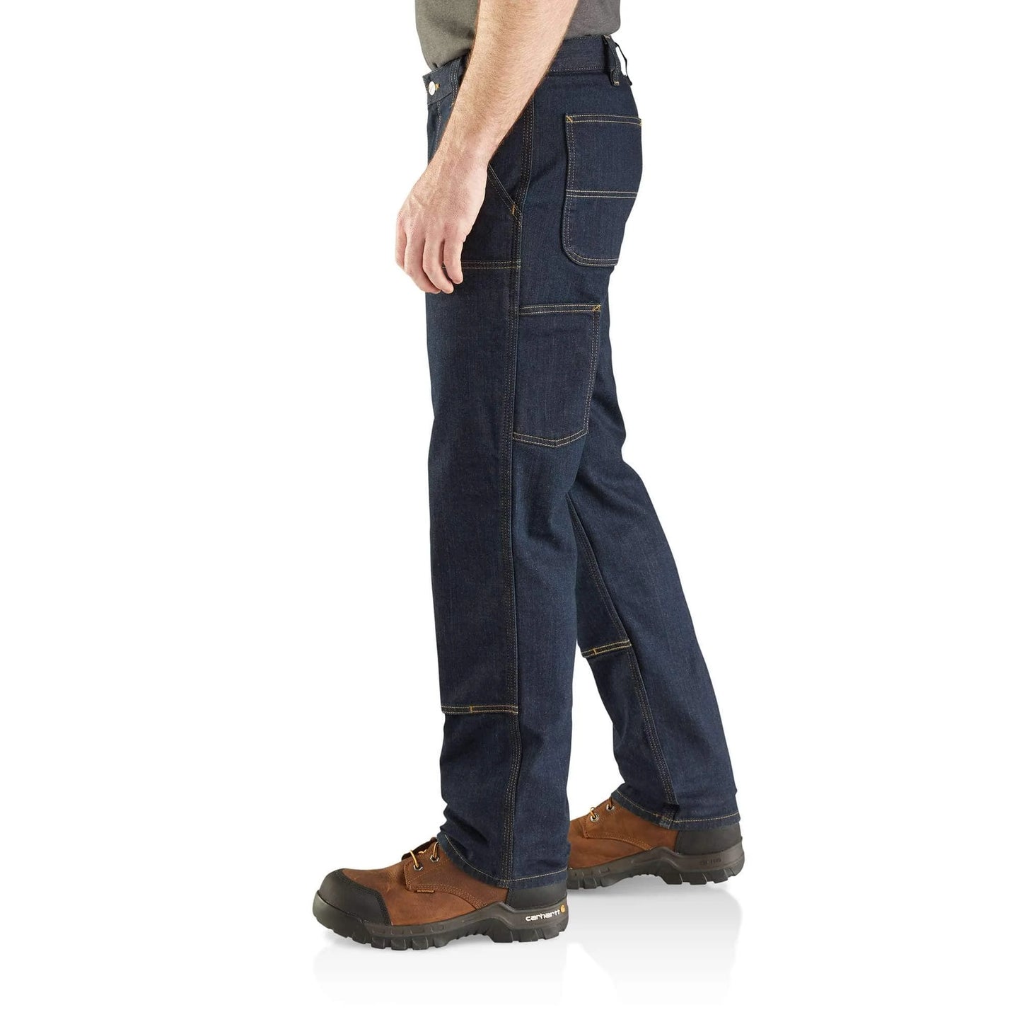 Relaxed Straight Rugged Flex™ Double-Front Denim Dungaree