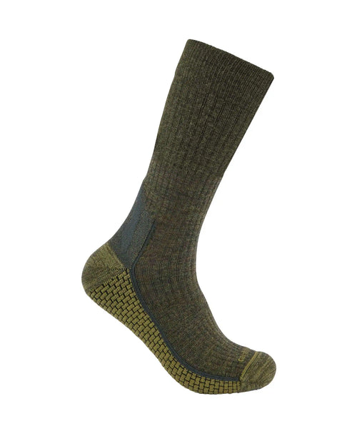 Carhartt Force® Grid Midweight Merino Wool Blend Crew Sock