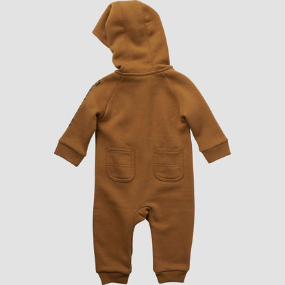 Boys' Long Sleeve Zip-Front Hooded Fleece Coverall (Baby)