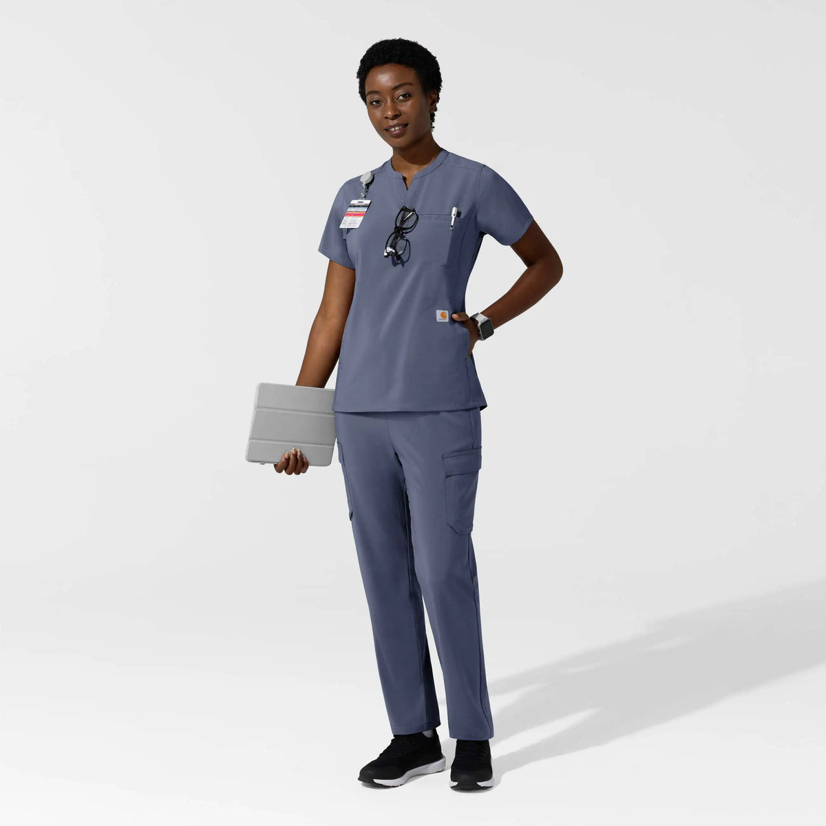 Women's Force Cross-Flex Chest Pocket Scrub Top