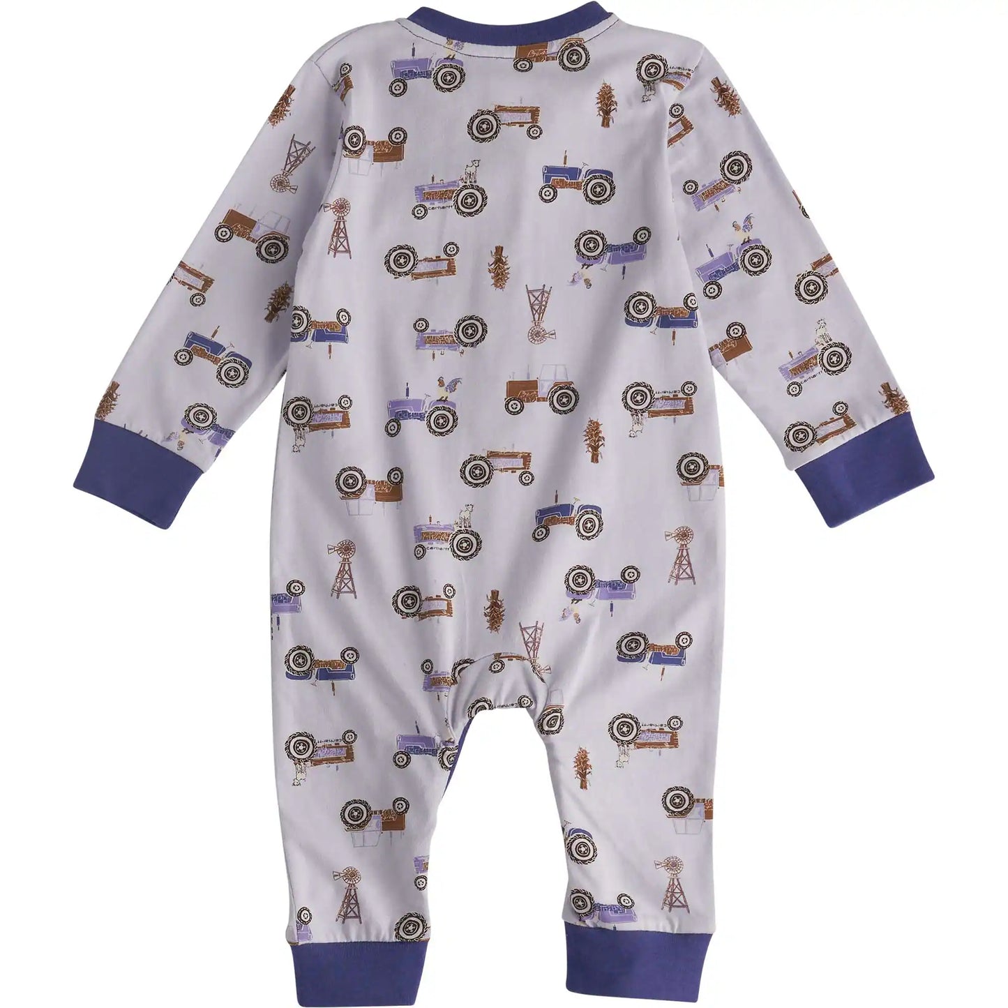 Girls' Long Sleeve Henley Coverall (Baby)