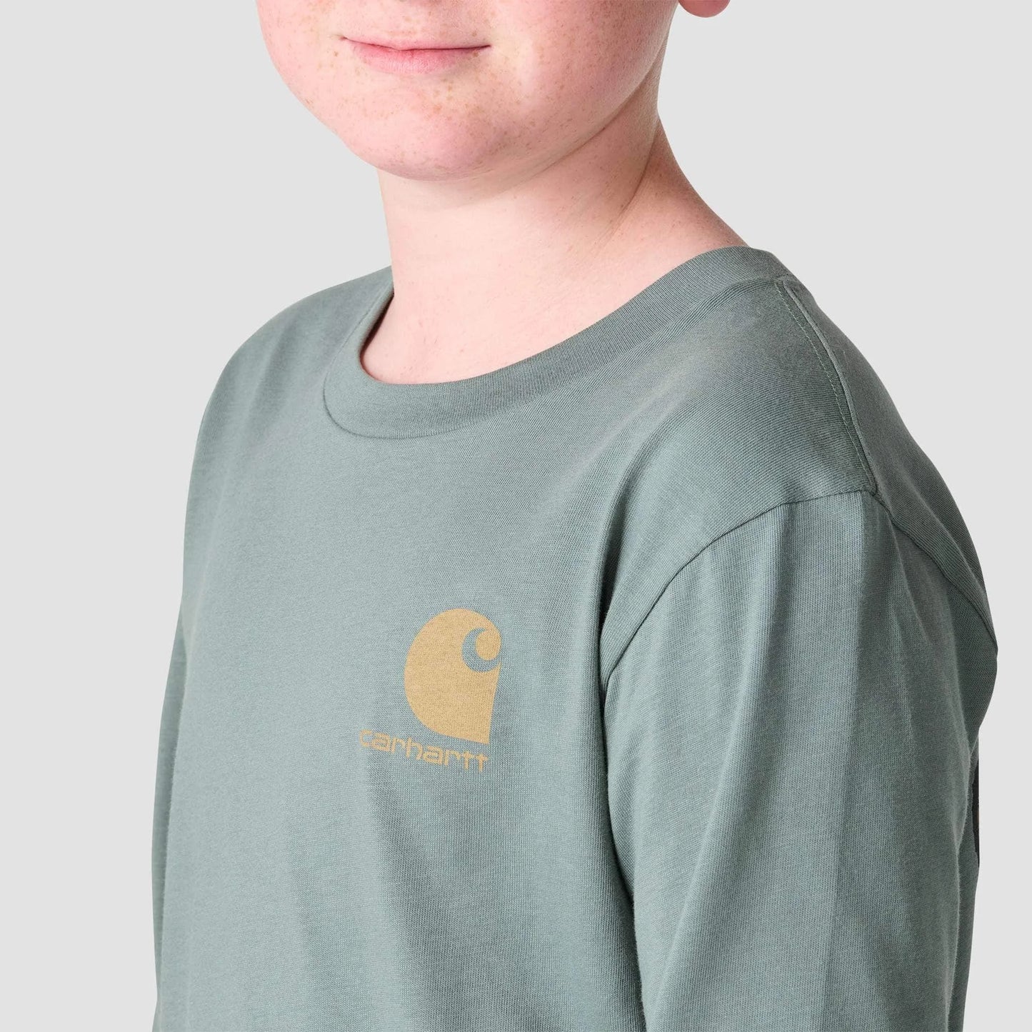 Boys' Long Sleeve Utility Vehicle Pocket T-Shirt (Toddler/Child/Youth)