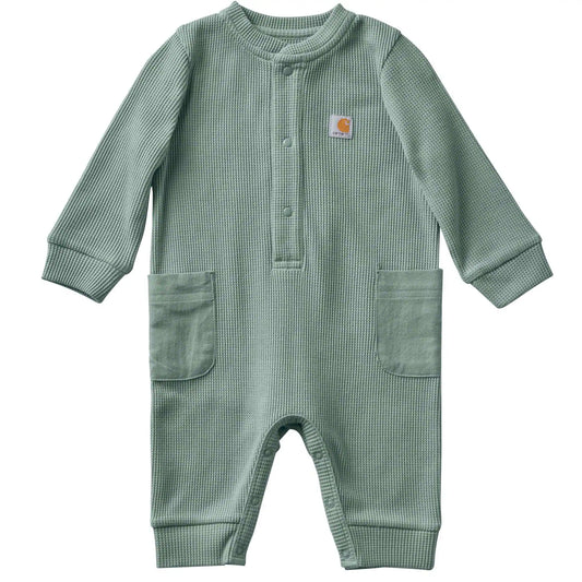 Kids' Long Sleeve Thermal Henley Coverall (Baby)