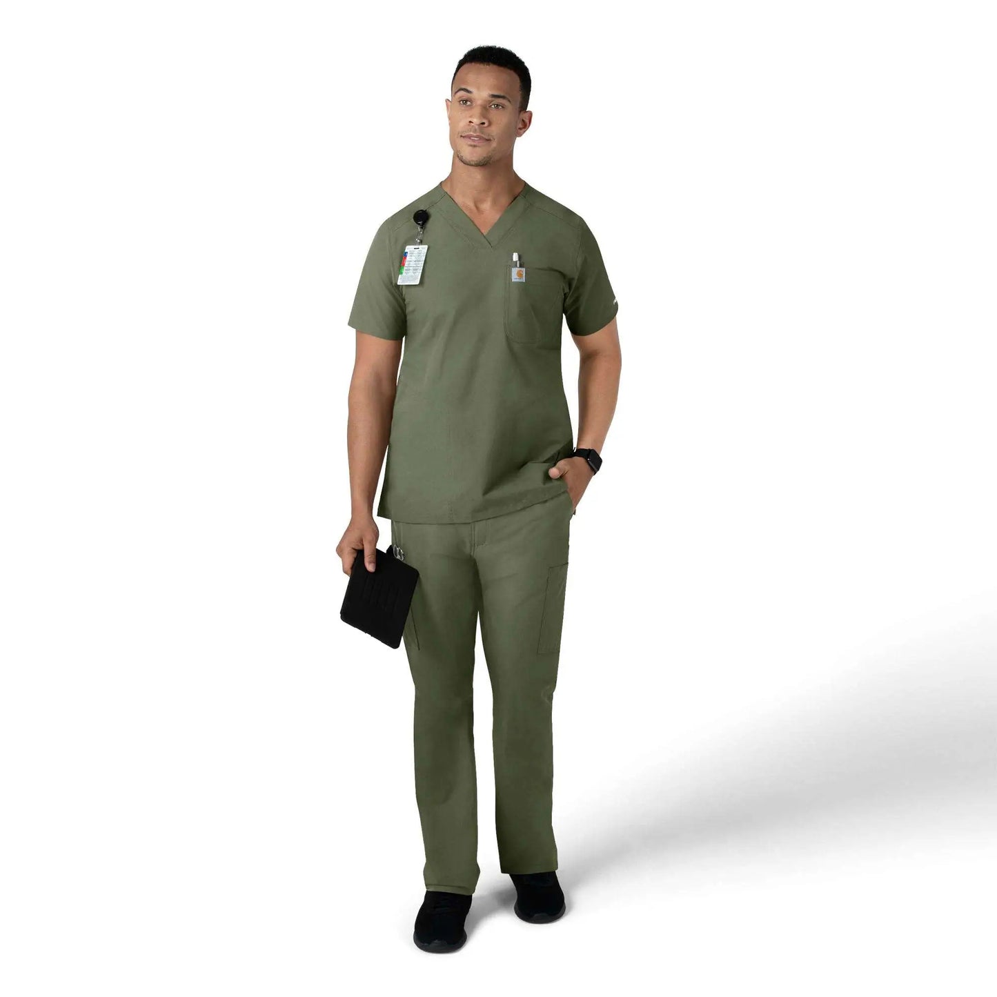 Force Essentials V-Neck Shirttail Scrub Top
