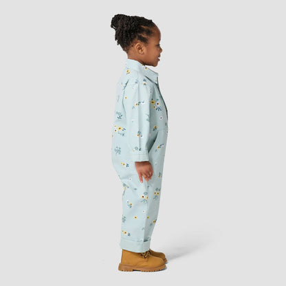 Girls' Long Sleeve Snap-Front Printed Canvas Coverall (Baby/Toddler)