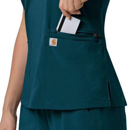 Women's Force Cross-Flex  Flex Panel V-Neck Scrub Top