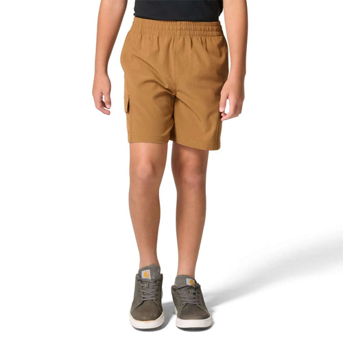 Boys' Elastic Waistband Rugged Flex™ Ripstop Cargo Work Short (Child)