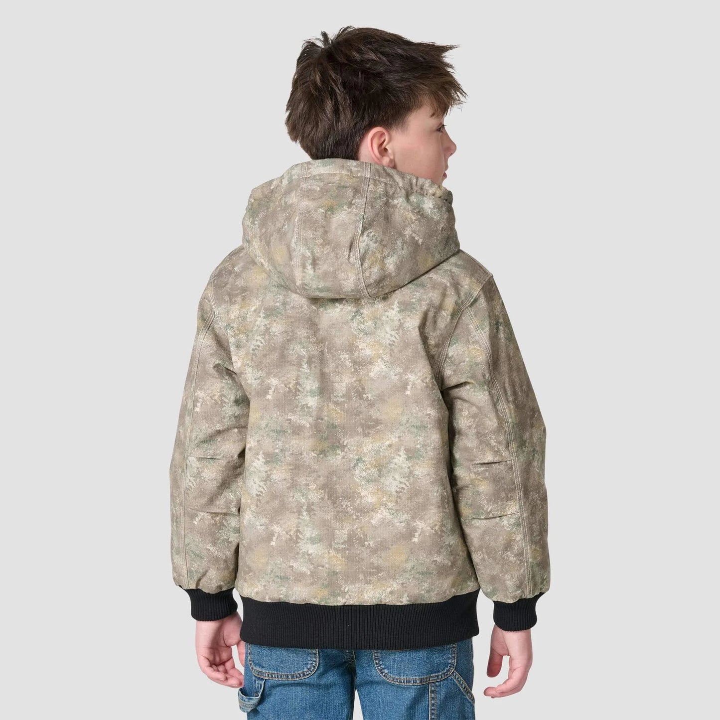 Boys' Canvas Insulated Faded Camo Jacket (Child/Youth)
