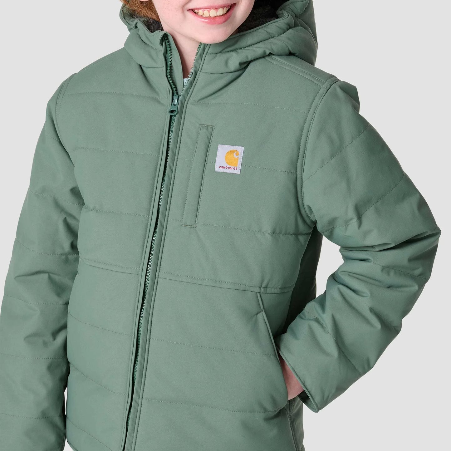 Girls' Long Sleeve Full-Zip Montana Insulated Hooded Jacket (Youth)