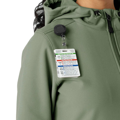 Women's Bonded Fleece Scrub Hoodie