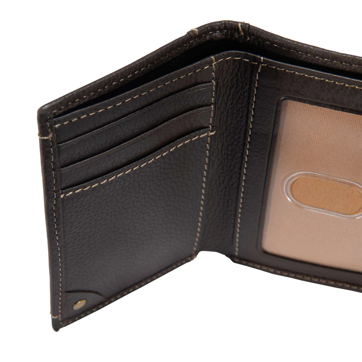 Pebble Leather Trifold Wallet