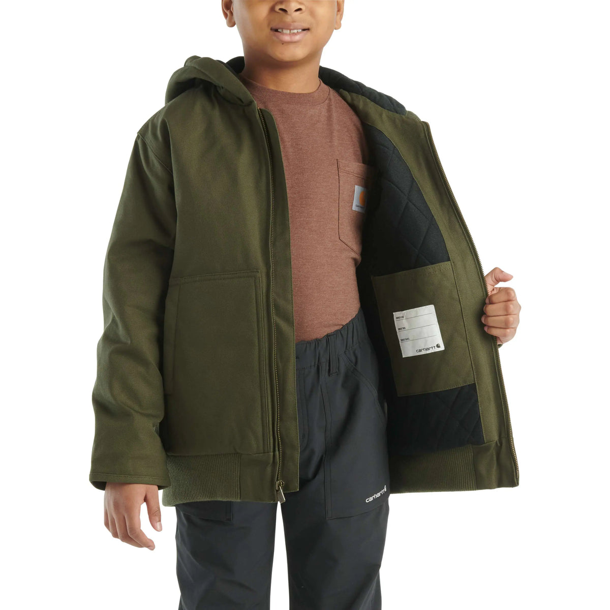 Boys' Flannel Quilt Lined Active Jac (Child/Youth)