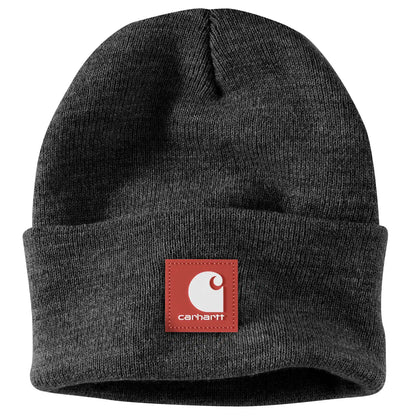Knit Rubber Patch Beanie