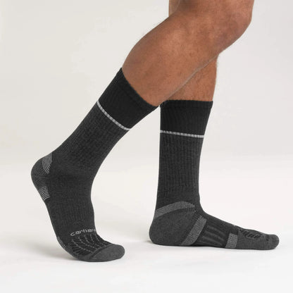 Carhartt Force® Midweight Steel Toe Crew Sock 2-Pack