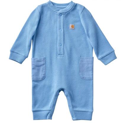 Kids' Long Sleeve Thermal Henley Coverall (Baby)