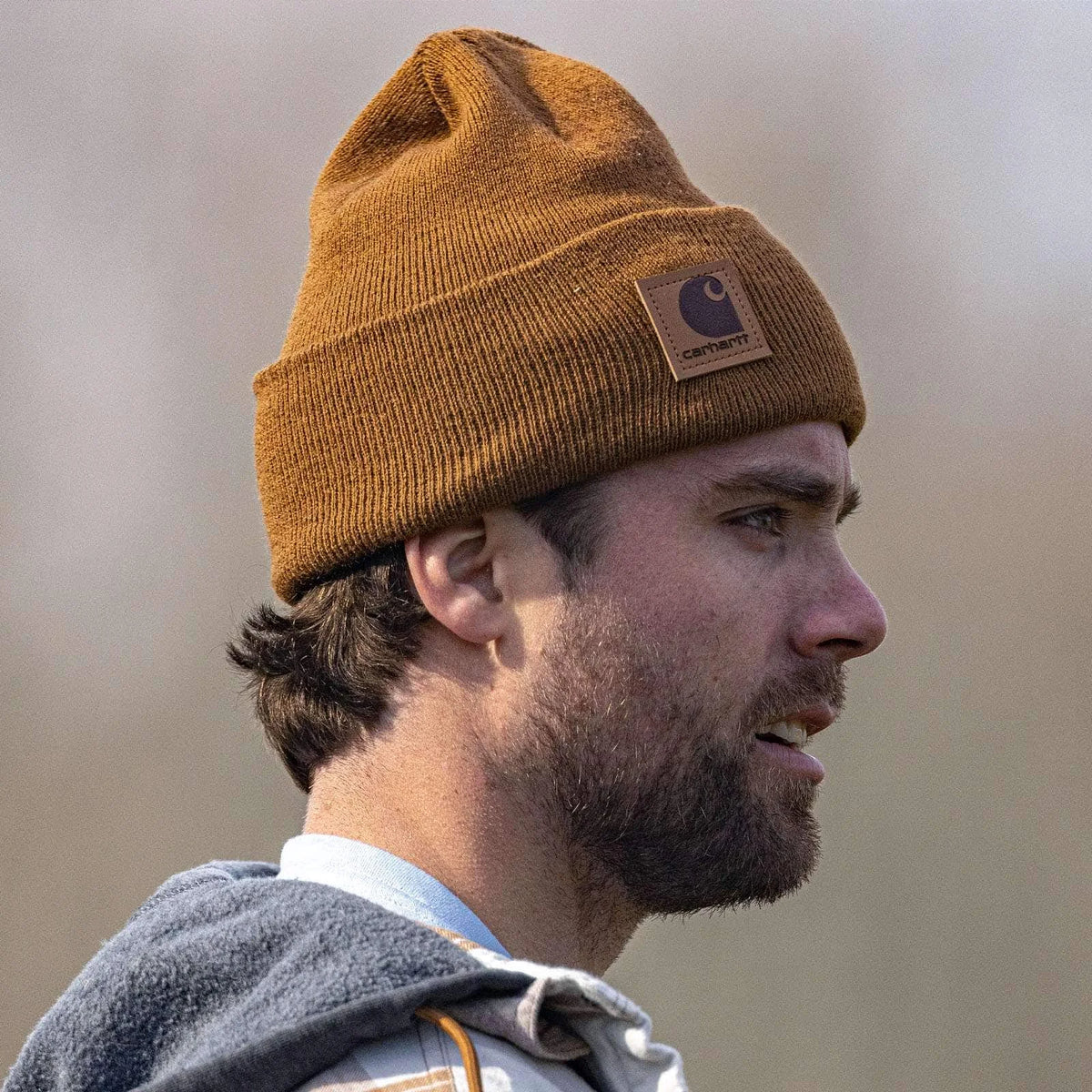 Leatherette Watch Cap Beanie