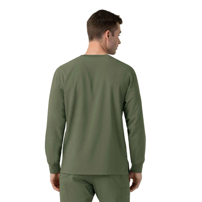 Force Cross-Flex Crew Neck Long Sleeve Scrub Top