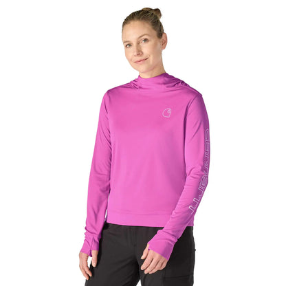 Women's Force Sun Defender™ Relaxed LS Logo Hoodie