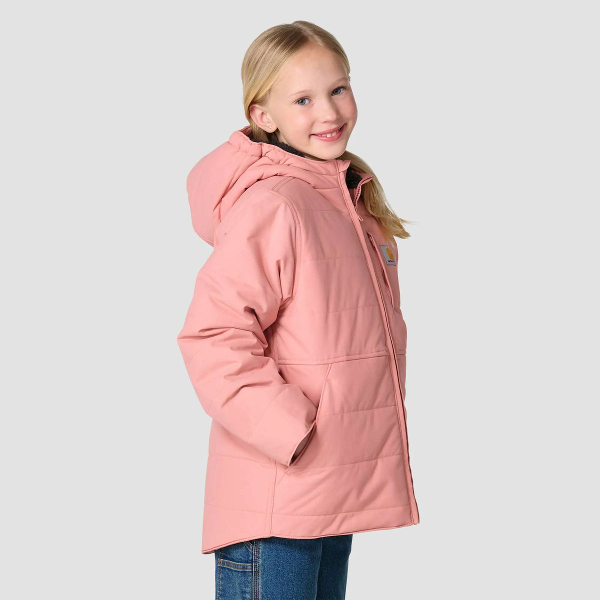 Girls' Long Sleeve Full-Zip Montana Insulated Hooded Jacket (Youth)