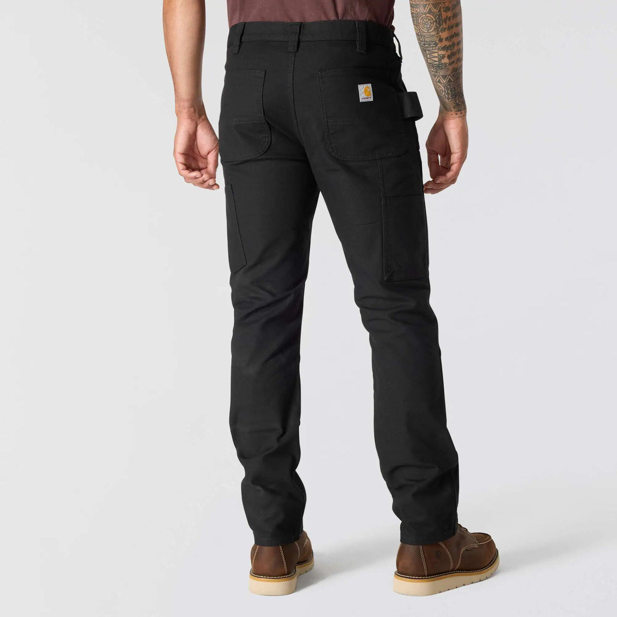 Slim Tapered Rugged Flex™ Duck Double-Front Dungaree