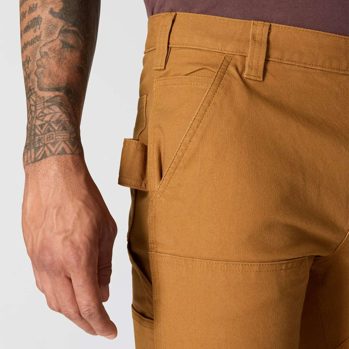 Slim Tapered Rugged Flex™ Duck Double-Front Dungaree