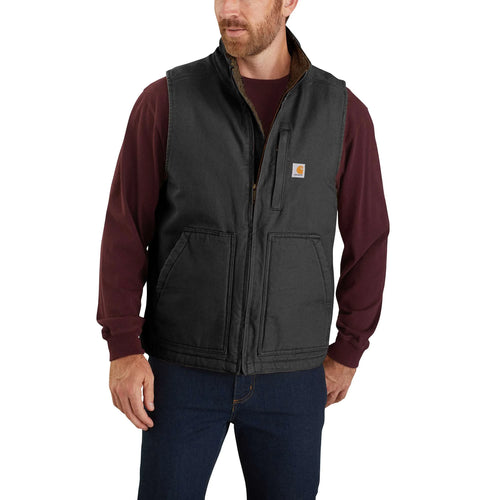 Washed Duck Mock-Neck Vest