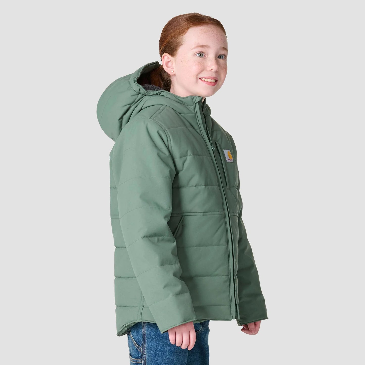 Girls' Long Sleeve Full-Zip Montana Insulated Hooded Jacket (Youth)