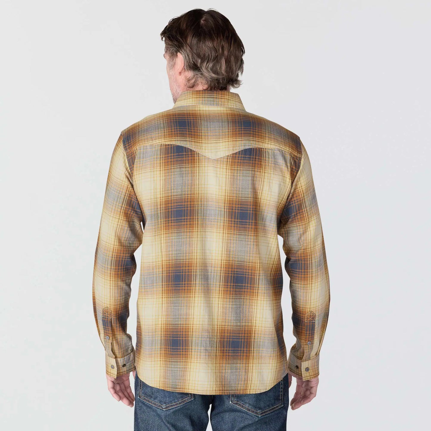 Montana Rugged Flex™ Relaxed Fit Lightweight Long-Sleeve Snap-Front Plaid Shirt