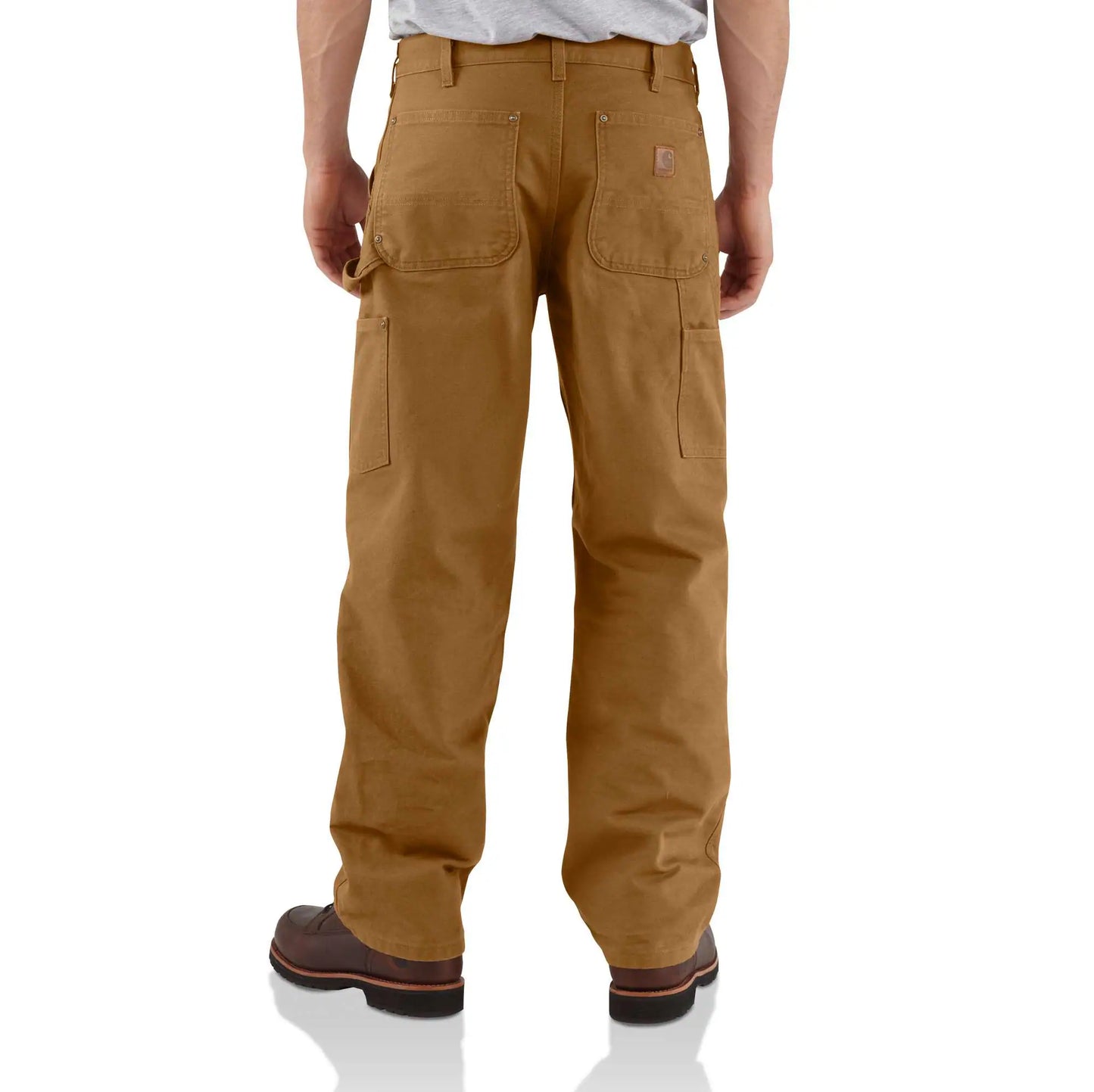 Loose Straight Washed Duck Double-Front Dungaree