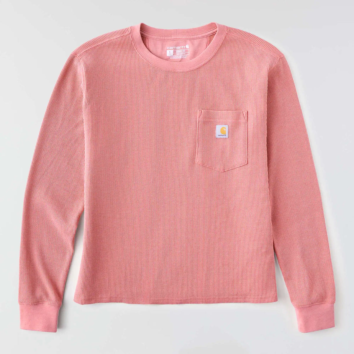 Women's Waffle Knit Loose LS T-Shirt