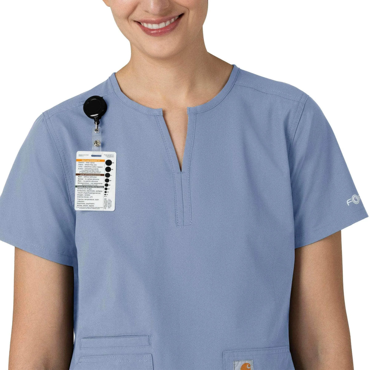 Women's Force Essentials Notch Neck Tunic Scrub Top