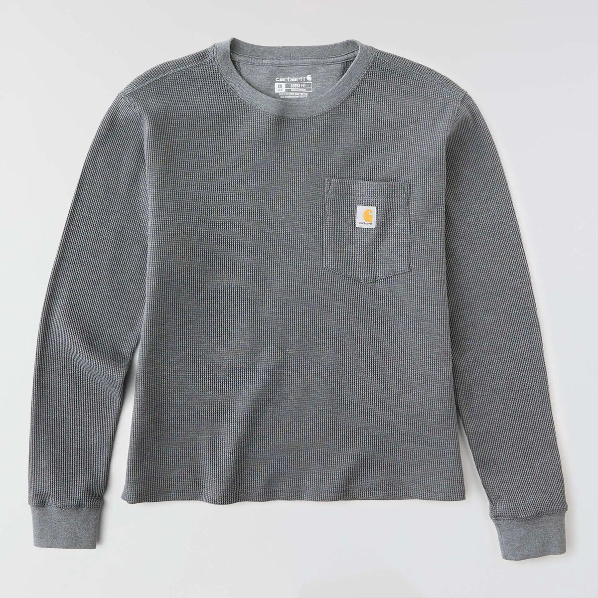Women's Waffle Knit Loose LS T-Shirt