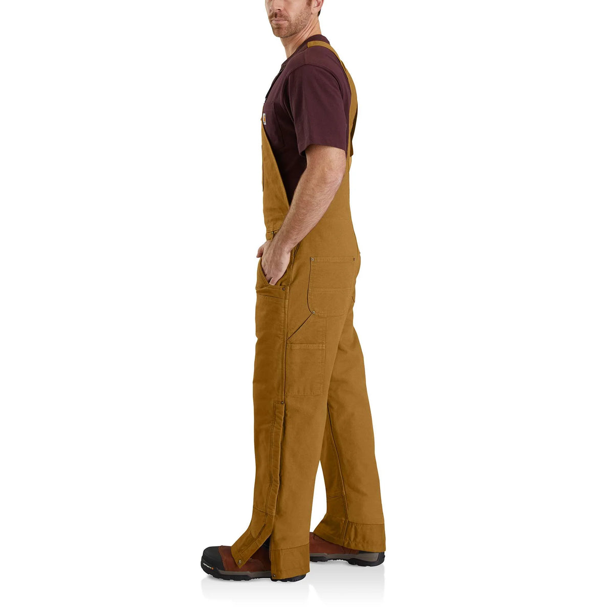 Washed Duck Insulated Bib Overall