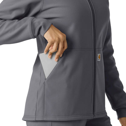 Women's Bonded Fleece Scrub Hoodie