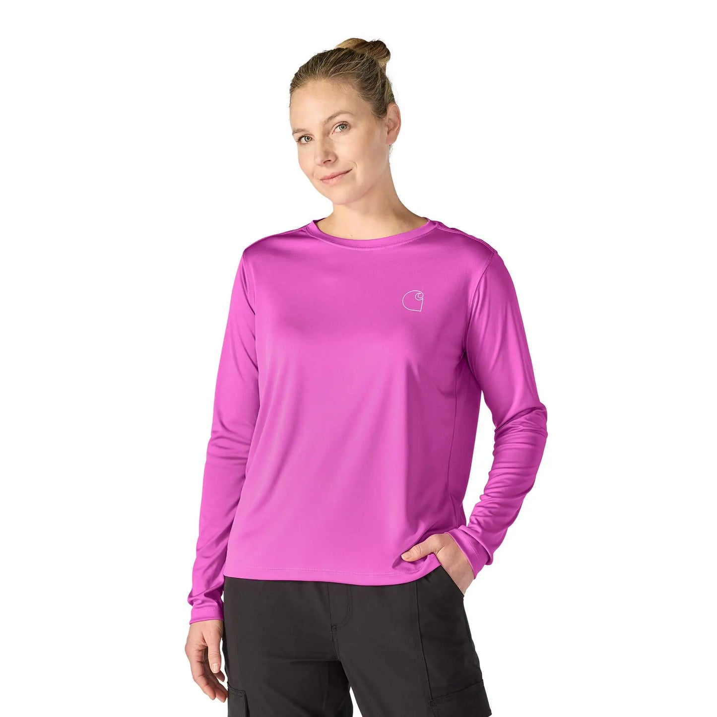 Women's Force Sun Defender™ Relaxed LS Logo T-Shirt