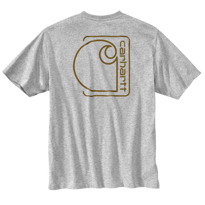Relaxed Fit Lightweight Short-Sleeve Pocket C Graphic T-Shirt
