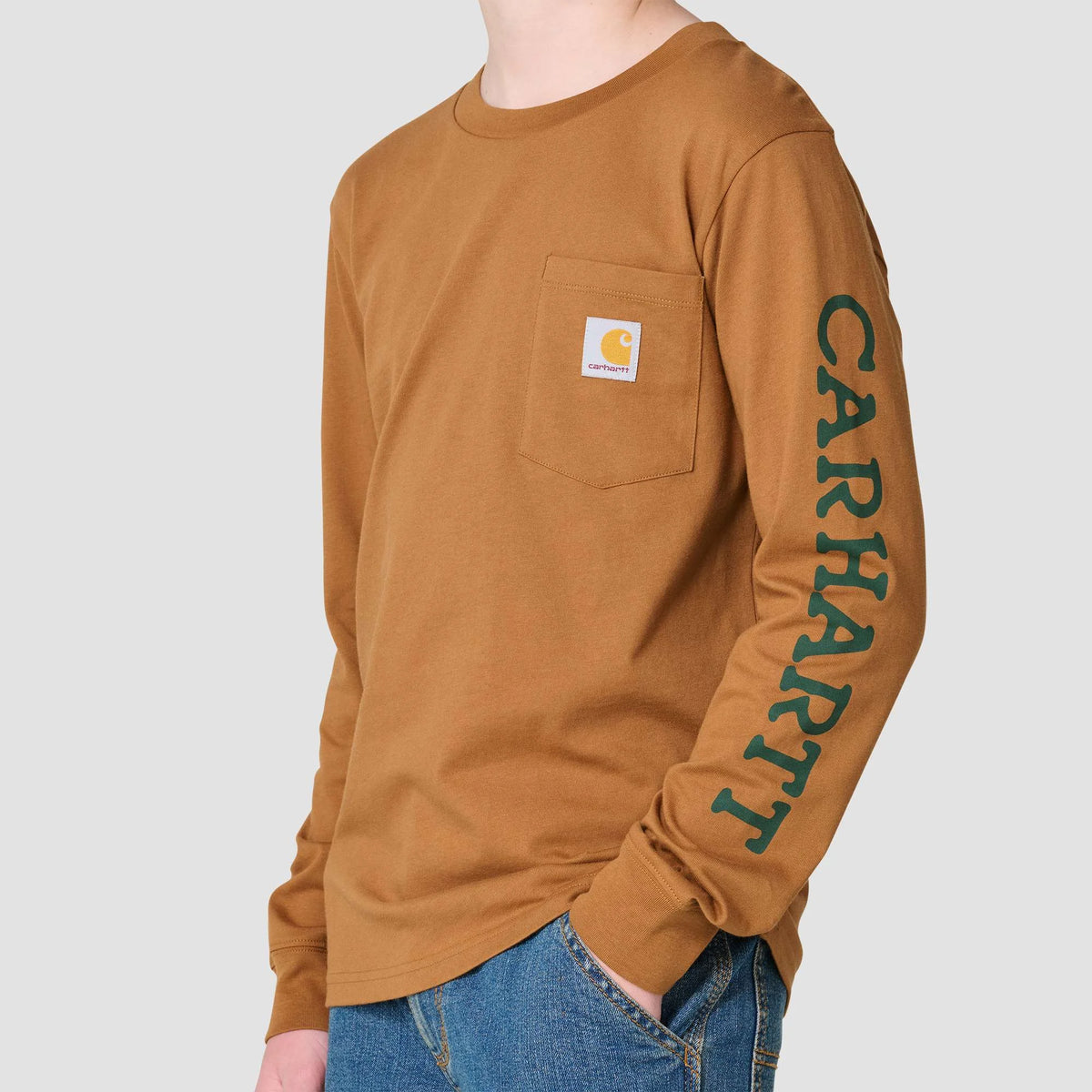 Boys' Long Sleeve Duck Pocket T-Shirt (Child/Youth)