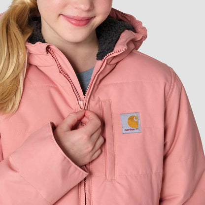 Girls' Long Sleeve Full-Zip Montana Insulated Hooded Jacket (Youth)