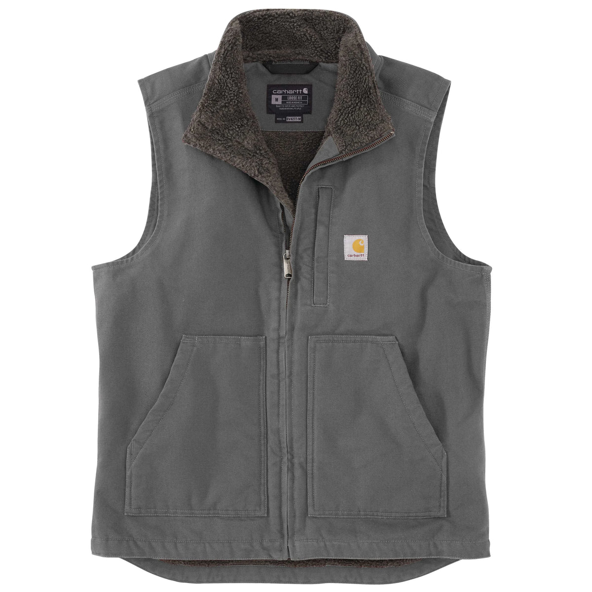 Washed Duck Mock-Neck Vest